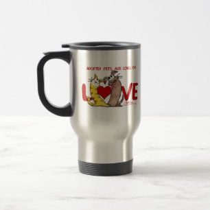Caneca Térmica Longo no Amor, Gato e Cão