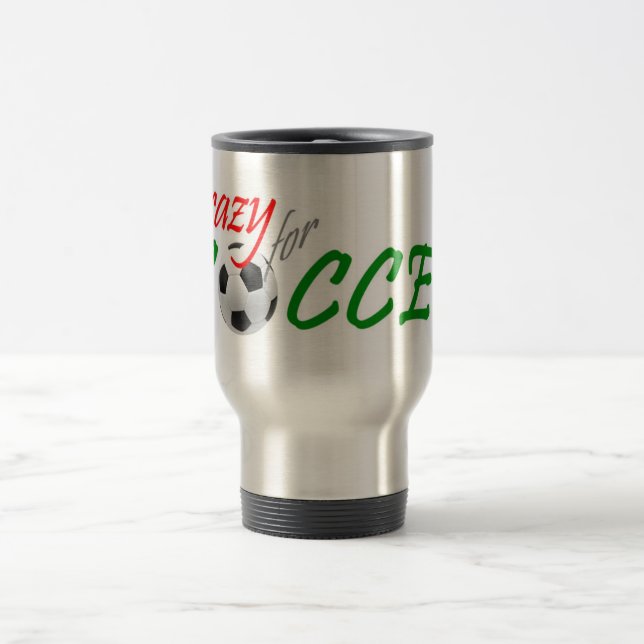 Caneca Térmica Louco para o futebol (Centro)
