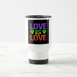 Caneca Térmica Love Is Love mug - escolha estilo e cor