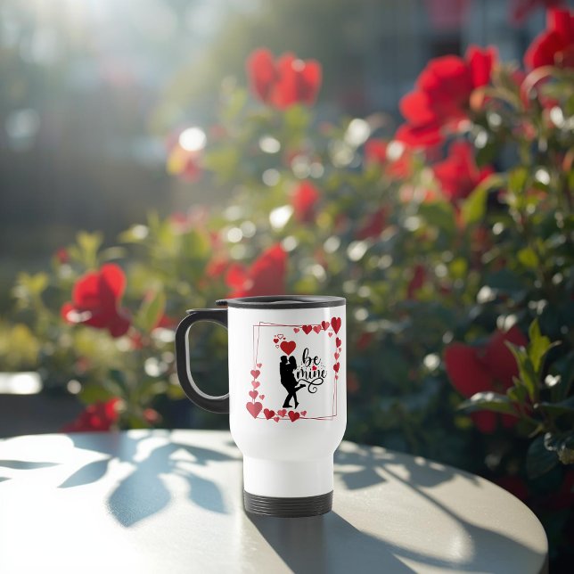 Caneca Térmica Love Vibes Personalized Travel Mug (Criador carregado)