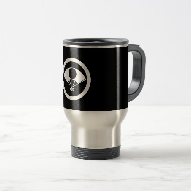 Caneca Térmica Lua cheia no leque em círculo (Frente Esquerda)