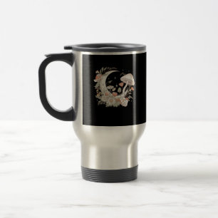 Caneca Térmica Lua Estética Goblincore E Cottagecore Cogumelo