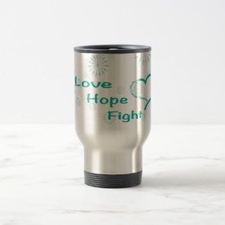 Caneca Térmica Luta da esperança do amor - consciência do câncer