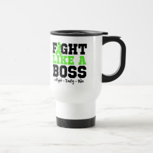 Caneca Térmica Luta do linfoma de Non-Hodgkins como um chefe