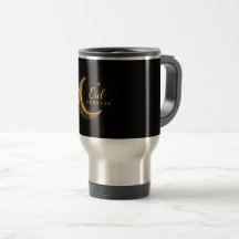 Luxuoso Preto & Ouro Eid Mubarak – Elegante