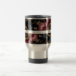 Caneca Térmica Luxury Indian Floral Vintage Royal