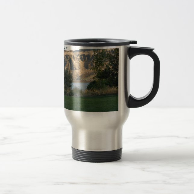 Caneca Térmica Luz do sol na parede de garganta (Direita)