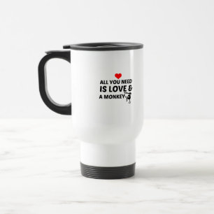 CANECA TÉRMICA MACACO E AMOR