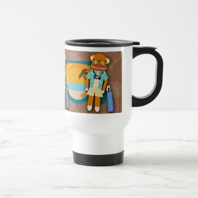 Caneca Térmica Macaco-meias-viajante Deluxe Mug (Direita)