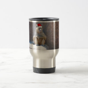 Caneca Térmica Macacos e babuínos de Natal