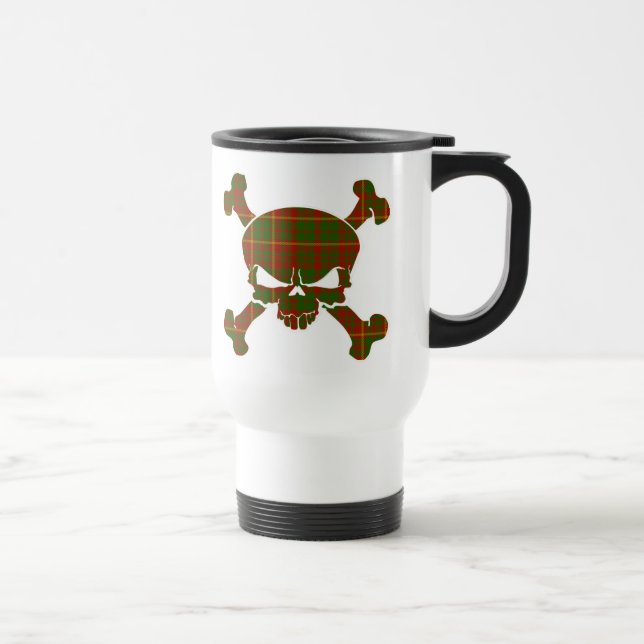 Caneca Térmica MacRory Tartan Skull Sem Banner (Direita)
