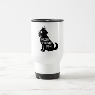 Caneca Térmica Mãe Cachorro Dourado Engraçada   Cachorro Fofo com