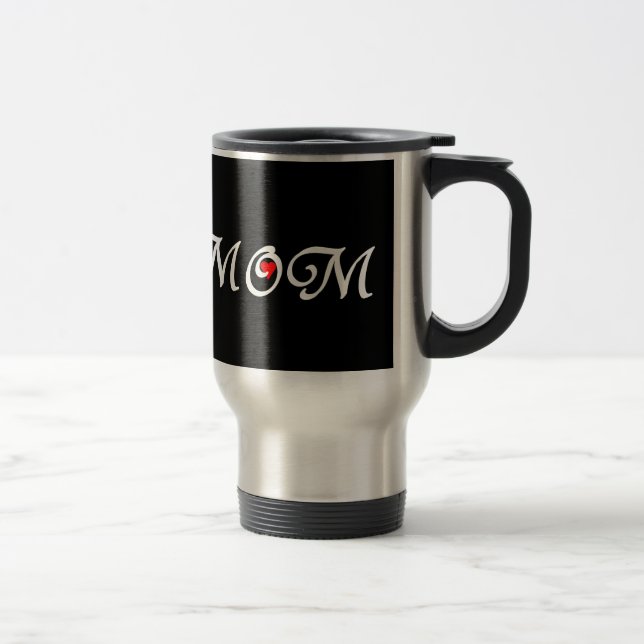 Caneca Térmica Mãe com coração vermelho (Direita)