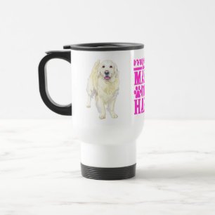 Caneca Térmica Mãe de Cachorro Golden Retriever Fofa Amor