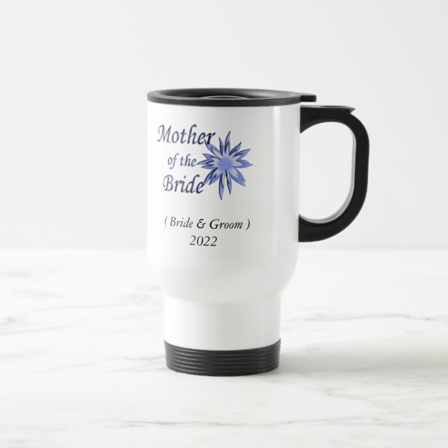 Caneca Térmica Mãe do azul da noiva (Direita)