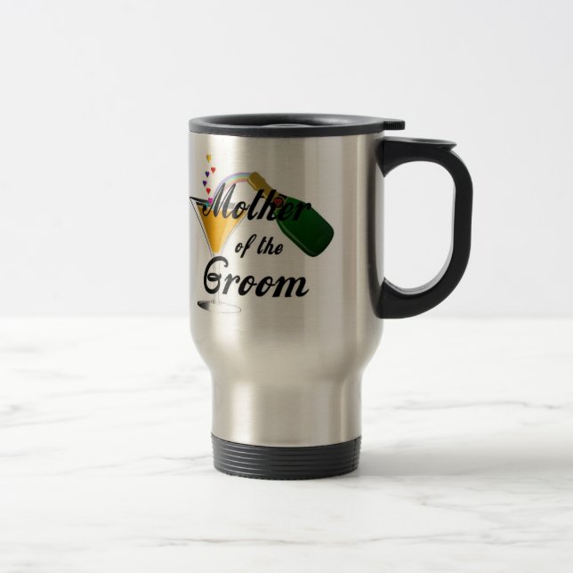 Caneca Térmica Mãe do brinde de Champagne do noivo (Direita)
