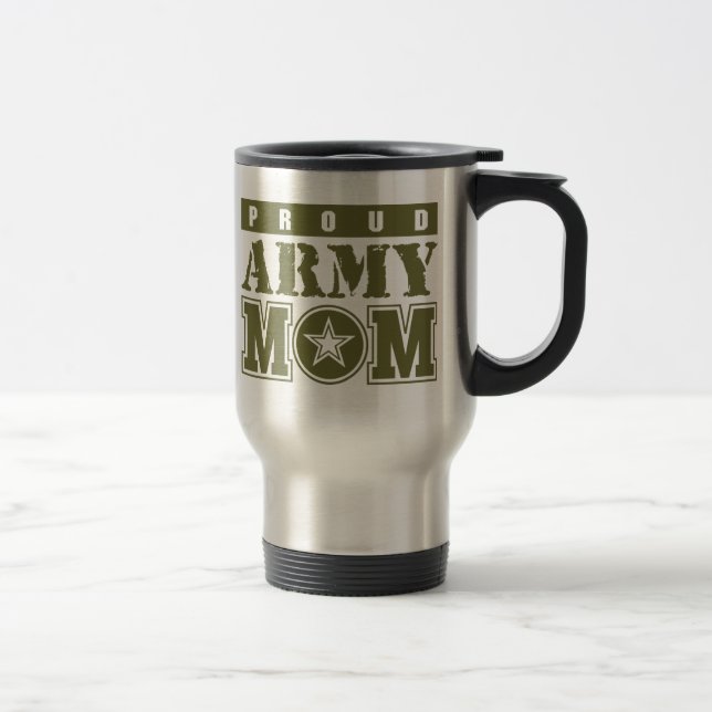 Caneca Térmica Mãe do exército orgulhoso (Direita)