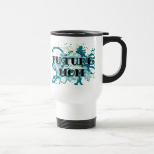 Caneca Térmica Mãe do Futuro - Corações e Flores