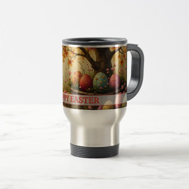 Caneca Térmica Magia da Florada de Primavera com o Esplendor do O (Frente Esquerda)