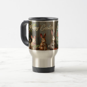 Caneca Térmica Magia da Primavera com Flores e Felicidade de Coel