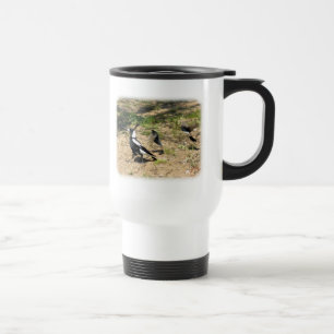Caneca Térmica Magpie australiano mobbed pelos Wagtails 9P28D- de