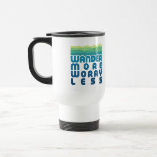Caneca Térmica Mais Preocupante Menos / Gradiente Azul