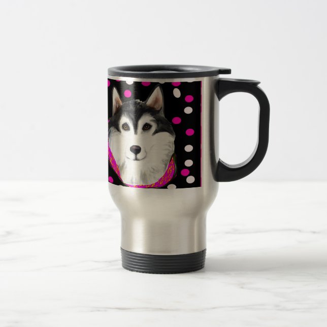 Caneca Térmica Malamute do Alasca de Páscoa (Direita)