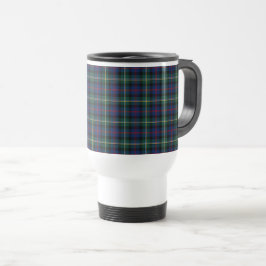 Caneca Térmica Malcolm Clan Dark Blue e Green Tartan