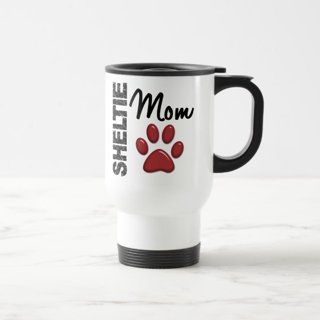 Caneca Térmica Mamã 2 de Sheltie (Direita)