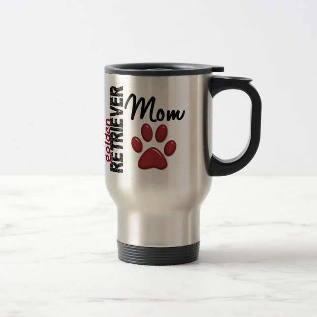 Caneca Térmica Mamã 2 do golden retriever (Direita)
