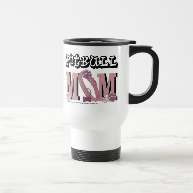 Caneca Térmica MAMÃ de Pitbull (Direita)