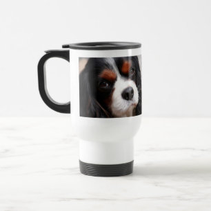 Caneca Térmica Mamã descuidado do Spaniel de rei Charles