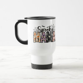 Caneca Térmica Mama Spooky - Festa de Halloween para Mães