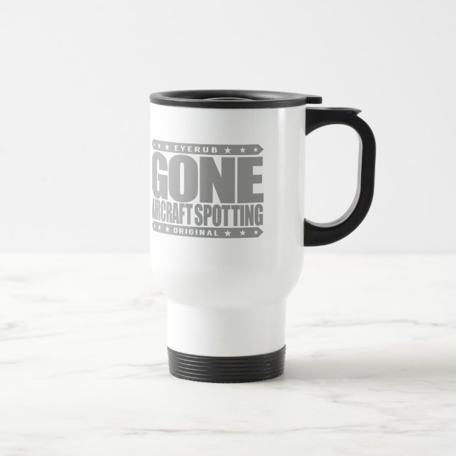 Caneca Térmica MANCHA IDA dos AVIÕES - observação do plano do (Direita)