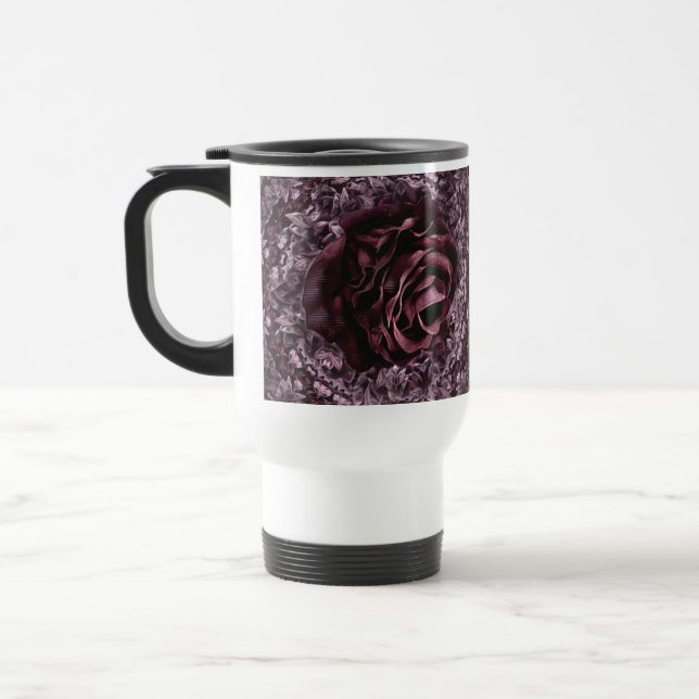 Caneca Térmica Mandala de Rosa  (Esquerda)
