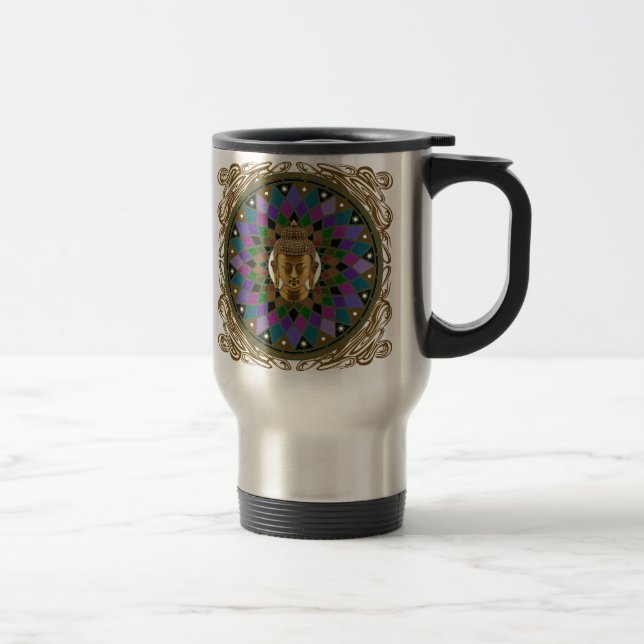 Caneca Térmica Mandala do OM Buddha (Direita)