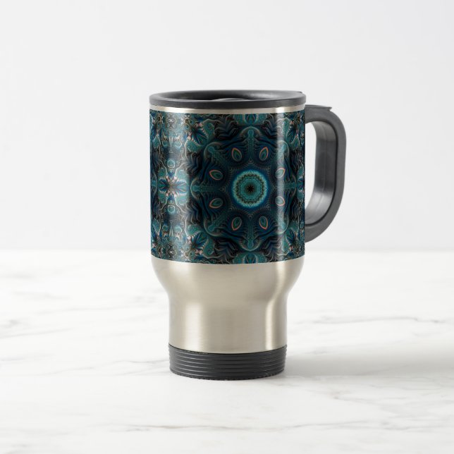 Caneca Térmica Mandala espacial misteriosa (Frente Esquerda)