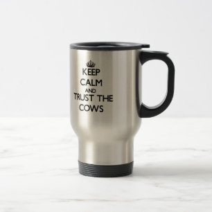 Caneca Térmica Mantenha a calma e confie as vacas