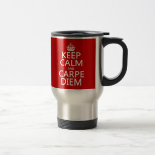 Caneca Térmica Mantenha a calma e o Carpe Diem