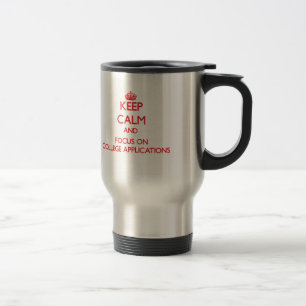 Caneca Térmica Mantenha a calma e o foco em aplicações da