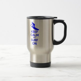Caneca Térmica Mantenha a calma & surfe-a sobre
