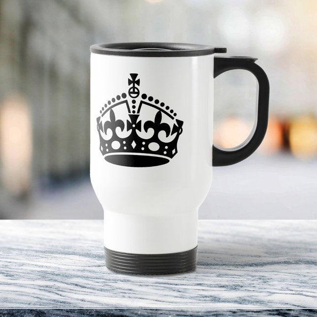 Caneca Térmica Mantenha a Modelo da Coroa Calma (Criador carregado)