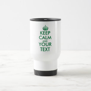Caneca Térmica MANTENHA CALMA E SEU TEXTO - Crie seu próprio text