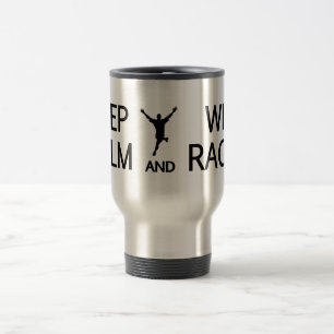 Caneca Térmica Mantenha calmo & as raças da vitória agridem -