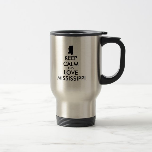 Caneca Térmica MANTER CALMO E AMAR MISSISSIPPI personalizável (Direita)