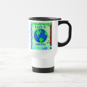 Caneca Térmica Manter Verde Salvar a Arte da Terra