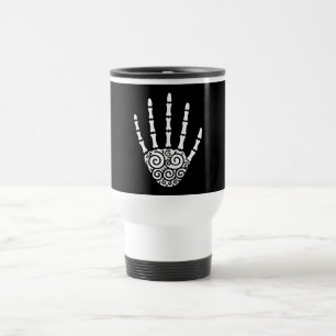 Caneca Térmica Mão de Esqueleto Espiral