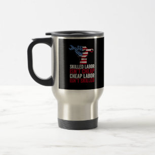 Caneca Térmica Mão de Obra Qualificada não é dia de trabalho bara