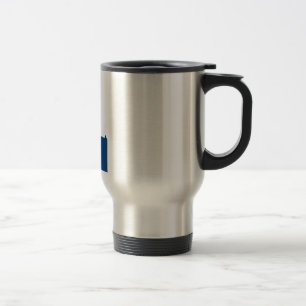 Caneca Térmica Mapa da bandeira de Idaho