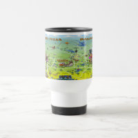 Mapa de Cartoons de Dallas Fort Worth